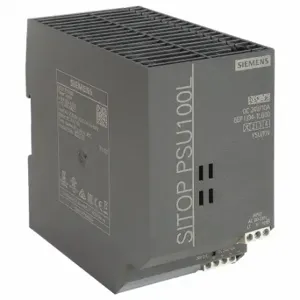 SIEMENS 6EP13341LB00 Dc Power Supply, 132 To 264 VAC/93 To 187 VAC, Single, 24VDC, 240W, 10, Din Rail | CU2RPX 20AZ57