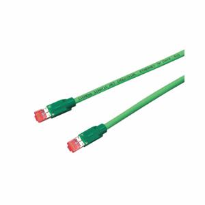 SIEMENS 6XV1 870-3QE50 Voice And Data Patch Cord, Bootless, Bootless, 6A, Rj45, Rj45, Shielded, Green, Round | CU2RNK 14G835