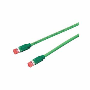 SIEMENS 6XV1 870-3QH10 Voice And Data Patch Cord, Bootless, Bootless, 6A, Rj45, Rj45, Shielded, Green, Round | CU2RNL 14G836