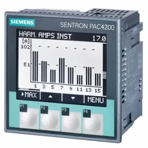 SIEMENS 7KM42120BA003AA0 Power Meter, 110/340V DC/120/240V AC, 5 A/1A, +/-0.20% Accuracy, Nema 12 | CU2VXK 23UA11