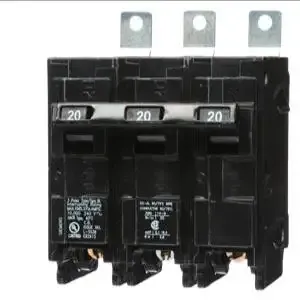 SIEMENS B320 Miniature Circuit Breaker, 20 A, 240V AC, Three Phase, 10kA at 240V AC | CU2VBM 3CNA7