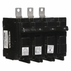 SIEMENS B34500S01 Miniature Circuit Breaker, 45 A, 120/240V AC, Three Phase, 10kA at 240V AC | CU2VCQ 6FMA9