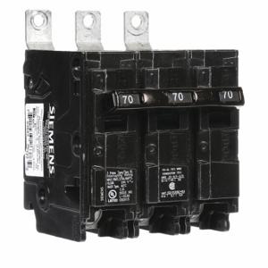 SIEMENS B370 Miniature Circuit Breaker, 70 A, 240V AC, Three Phase, 10kA at 240V AC, 3 Poles, Std | CU2VDX 6FMD4