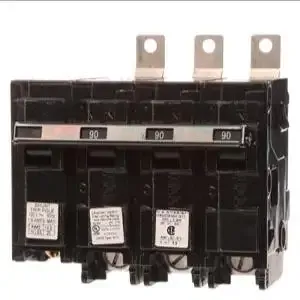 SIEMENS B390H00S01 Miniature Circuit Breaker, 90 A, 120/240V AC, Three Phase, 22kA at 240V AC | CU2VDT 6FME9