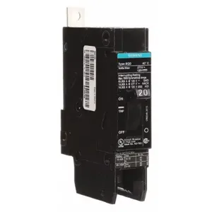 SIEMENS BQD120 Molded Case Circuit Breaker, BQD Frame, 1 Pole, 20A, 277VAC | CE6LHT