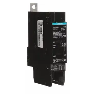 SIEMENS BQD130 Molded Case Circuit Breaker, BQ Series, 1 Pole, 40A, 277VAC | CE6LHV