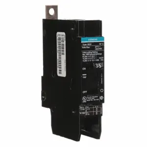 SIEMENS BQD135 Molded Case Circuit Breaker, BQD Series, 1 Pole, 35A, 277VAC | CE6LHW