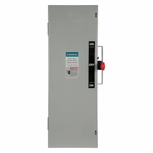 SIEMENS DTF322 Safety Switch, Fusible, 60 A, Three Phase, 240V AC, Galvanized Steel, Indoor | CU2WLJ 31ED21