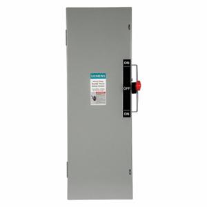 SIEMENS DTF363 Safety Switch, Fusible, 100 A, Three Phase, 600V AC, Galvanized Steel, Indoor | CU2WHQ 31ED24