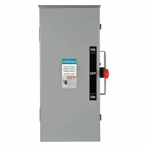 SIEMENS DTGNF323R Safety Switch, Non-Fusible, 100 A, Three Phase, 240 Vac, 304 Stainless Steel | CU2WME 20RD23