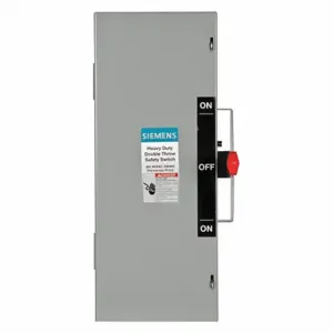 SIEMENS DTNF221 Safety Switch, Non-Fusible, 30 A, Single Phase, 240V AC, Galvanized Steel, Indoor | CU2WQX 20RC64