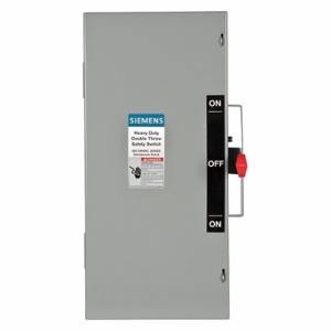 SIEMENS DTNF222 Safety Switch, Non-Fusible, 60 A, Single Phase, 240 Vac, Galvanized Steel, Indoor | CU2WPQ 20RA70