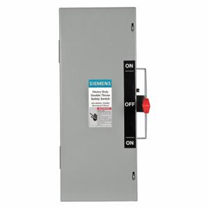 SIEMENS DTNF361 Safety Switch, Non-Fusible, 30 A, Three Phase, 600 Vac, Galvanized Steel, Indoor | CU2WNZ 20RC70