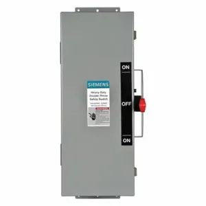 SIEMENS DTNF361J Safety Switch, Non-Fusible, 30 A, Three Phase, 240 Vac, Galvanized Steel, Indoor | CU2WNX 20RA78