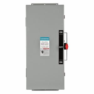 SIEMENS DTNF363J Safety Switch, Non-Fusible, 100 A, Three Phase, 600 Vac, Galvanized Steel, Indoor | CU2WMR 20RA79