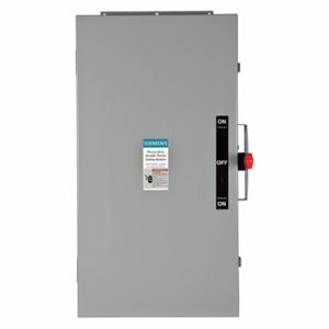 SIEMENS DTNF364J Safety Switch, Non-Fusible, 200 A, Three Phase, 600 Vac, Galvanized Steel, Indoor | CU2WNM 20RA80