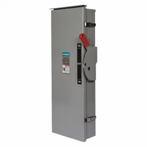 SIEMENS DTNF367 Safety Switch, Non-Fusible, 800 A, Three Phase, 600 Vac, Galvanized Steel, Indoor | CU2WQT 20RA74