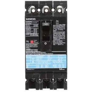 SIEMENS ED63B030 Bolt On Circuit Breaker Ed 30 Amp 600vac 3p 25kaic@480v | AG8MWA