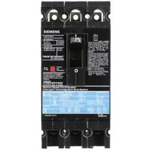 SIEMENS ED63B125 Bolt On Circuit Breaker Ed 125 Amp 600vac 3p 25kaic@480v | AG8MWM