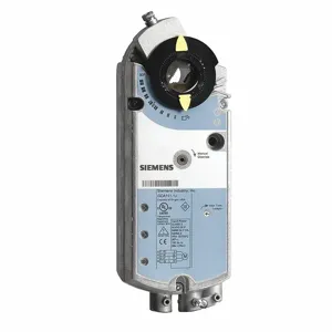 SIEMENS GCA161.1U Electronic Damper Actuator, Direct Mount, Spring Return, On/Off, 160 Lb-In Torque | CU2RTE 284X88