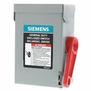 SIEMENS GNF221A Safety Switch, General Duty, 2 Phase | CE9LAG 55CH43