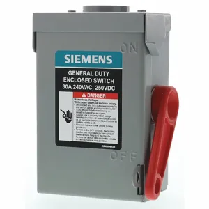 SIEMENS GNF221RA Safety Switch, General Duty, 2 Phase | CE9LAN 55CH54