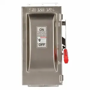 SIEMENS HF221S Safety Switch, Fusible, 30 A, Single Phase, 240 Vac, 304 Stainless Steel, Indoor/Outdoor | CU2WJW 20RC08