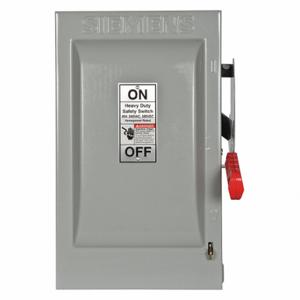 SIEMENS HF222N Safety Switch, Fusible, 60 A, Single Phase, 240 Vac, Galvanized Steel, Indoor | CU2WLA 20RA99