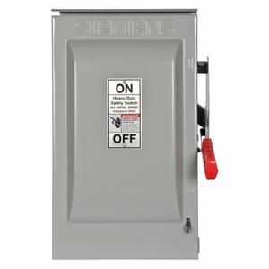 SIEMENS HF222NR Safety Switch, Fusible, 60 A, Single Phase, 240 Vac, Galvanized Steel, Indoor/Outdoor | CU2WLB 20RC04