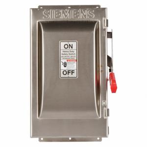 SIEMENS HF222S Safety Switch, Fusible, 60 A, Single Phase, 240 Vac, 304 Stainless Steel, Indoor/Outdoor | CU2WKZ 20RC09