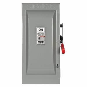 SIEMENS HF223N Safety Switch, Fusible, 100 A, Single Phase, 240 Vac, Galvanized Steel, Indoor | CU2WGT 20RC01