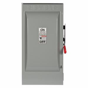 SIEMENS HF224NR Safety Switch, Fusible, 200 A, Single Phase, 240 Vac, Galvanized Steel, Indoor/Outdoor | CU2WHZ 20RC06