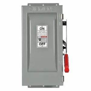 SIEMENS HF321J Safety Switch, Fusible, 30 A, Three Phase, 240V AC, Galvanized Steel, Indoor | CU2WRN 20RC19