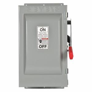 SIEMENS HF322J Safety Switch, Fusible, 60 A, Three Phase, 240 Vac, Galvanized Steel, Indoor | CU2WLG 20RC20