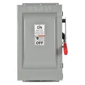 SIEMENS HF322J Safety Switch, Fusible, 60 A, Three Phase, 240 Vac, Galvanized Steel, Indoor | CU2WLG 20RC20