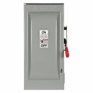 SIEMENS HF323NR Safety Switch, Fusible, 100 A, Three Phase, 240 Vac, Galvanized Steel, Indoor/Outdoor | CU2WHE 20RC07