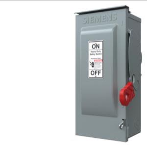 SIEMENS HF361N Safety Switch, Fusible, 30 A, Three Phase, 600V AC, Galvanized Steel, Indoor | CU2WKR 6GND5