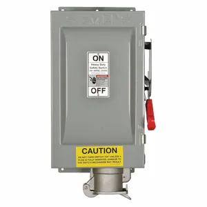 SIEMENS HF362JPN Safety Switch, Fusible, 60 A, Three Phase, 600 Vac, Galvanized Steel, Indoor | CU2WLU 20RD17