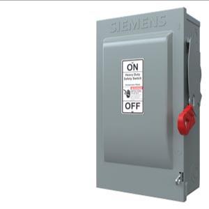 SIEMENS HF362N Safety Switch, Fusible, 60 A, Three Phase, 600V AC, Galvanized Steel, Indoor | CU2WRK 6GND9