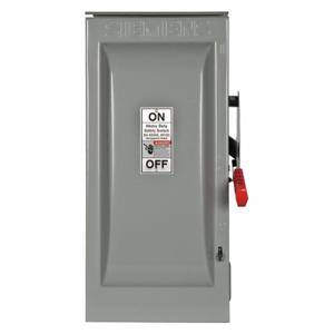 SIEMENS HF362RL Safety Switch, Fusible, 60 A, Three Phase, 600 Vac, Galvanized Steel, Indoor/Outdoor | CU2WLW 20RC84