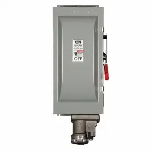 SIEMENS HF363JCH Safety Switch, Fusible, 100 A, Three Phase, 600V AC, Galvanized Steel, Indoor | CU2WHP 31ED36