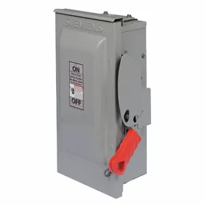 SIEMENS HF321NR Safety Switch, Fusible, 30 A, Three Phase, 240V AC, Galvanized Steel, Indoor/Outdoor | CU2WKH 6GND0