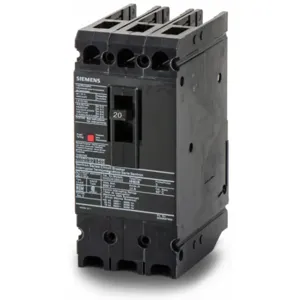 SIEMENS HHED63B020 Bolt On Circuit Breaker Hhed 20 Amp 600vac 3p 65kaic@480v | AG8PJG