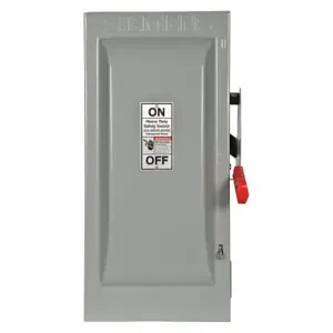 SIEMENS HNF263 Safety Switch, Non-Fusible, 100 A, Single Phase, 600 Vac, Galvanized Steel, Indoor | CU2WMC 20RC88