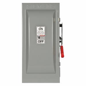 SIEMENS HNF263J Safety Switch, Non-Fusible, 100 A, Single Phase, 600 Vac, Galvanized Steel, Indoor | CU2WMB 20RC95