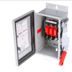 SIEMENS HNF362J Safety Switch, Non-Fusible, 60 A, Three Phase, 600 Vac, Galvanized Steel, Indoor | CU2WQC 20RC43