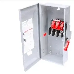 SIEMENS HNF363R Safety Switch, Non-Fusible, 100 A, Three Phase, 600V AC, Galvanized Steel, Indoor/Outdoor | CU2WMW 6GNF2