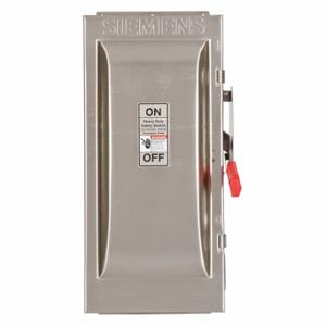 SIEMENS HNF363SS Safety Switch, Non-Fusible, 100 A, Three Phase, 600V AC, 316 Stainless Steel | CU2WQY 31ED48
