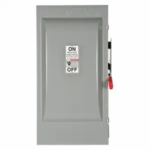 SIEMENS HNF364J Safety Switch, Non-Fusible, 200 A, Three Phase, 600 Vac, Galvanized Steel, Indoor | CU2WNL 20RC45