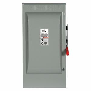 SIEMENS HNF364R Safety Switch, Non-Fusible, 200 A, Three Phase, 600V AC, Galvanized Steel, Indoor/Outdoor | CU2WNP 31ED51